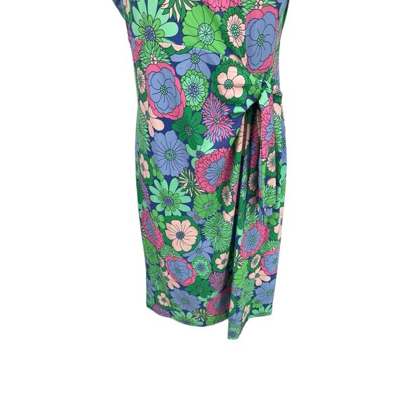 NWT Talbots Effortless Jersey Floral Tie Dress Size Medium - Picture 3 of 13